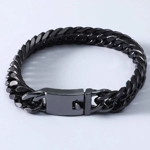 Men’s Black Chunky Chain link Chain bracelet RATED 5 STARS 🌟